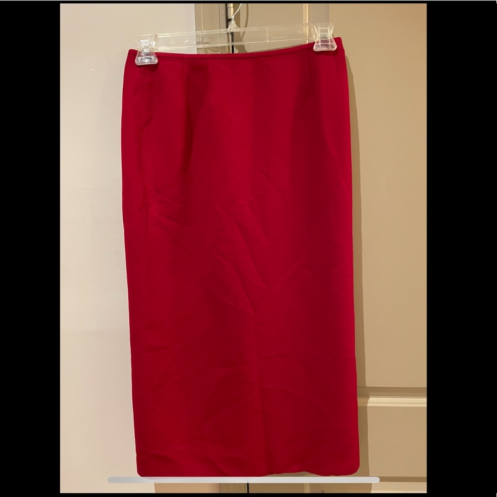 Red Pencil Skirt